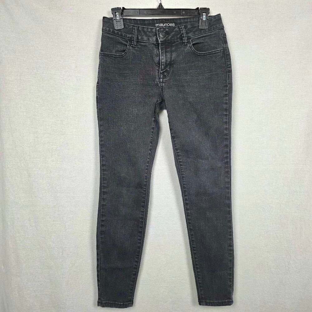 Maurices Black Mid Rise Skinny Jeans S Short